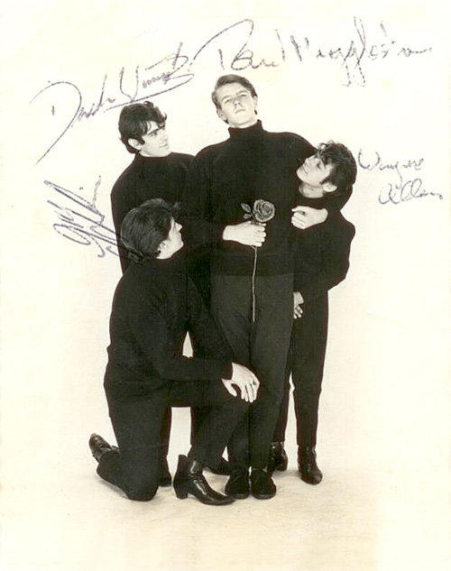 Promotional shot of The Dynamics Paul, Derek, Gary and Wayne